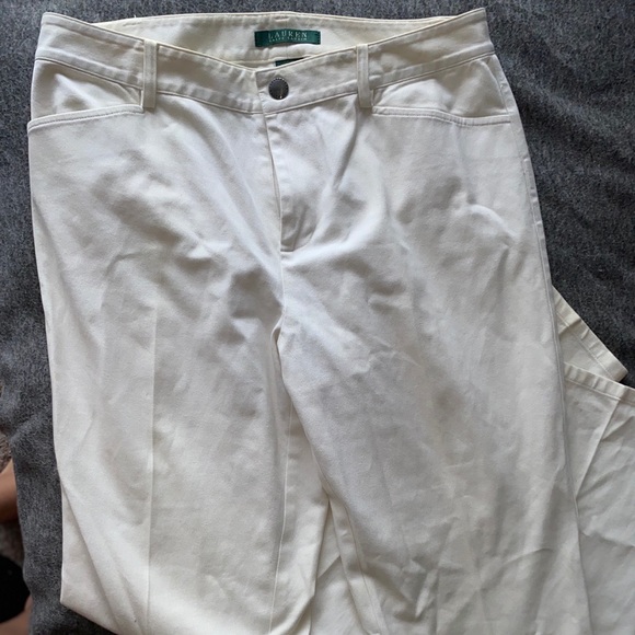 Ralph Lauren white straight leg pants - Picture 1 of 2
